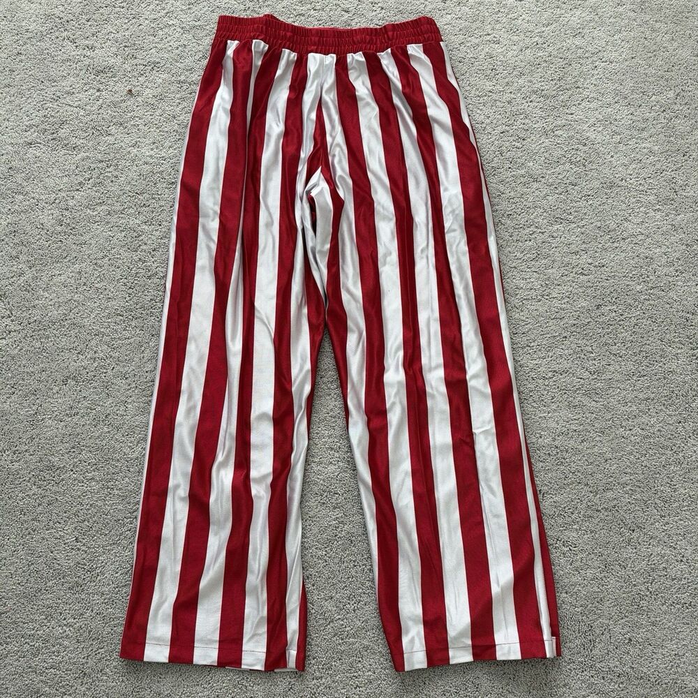 Vintage 90s Harlem Clubs Warm Up Pants Basketball XL Men's Red White